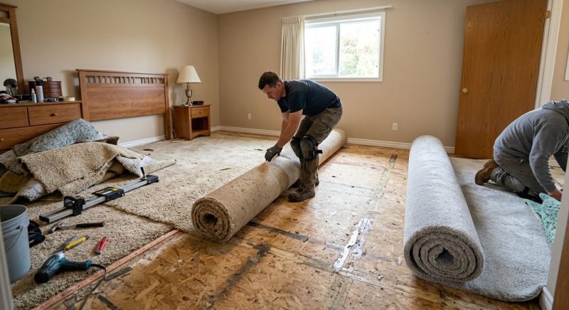 Basement Carpet Replacement in Monmouth County, NJ
