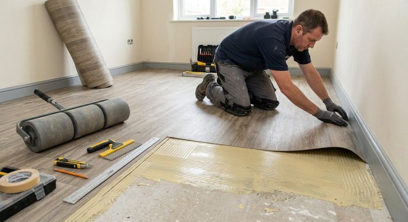 Sheet Linoleum Installation in Granbury, TX