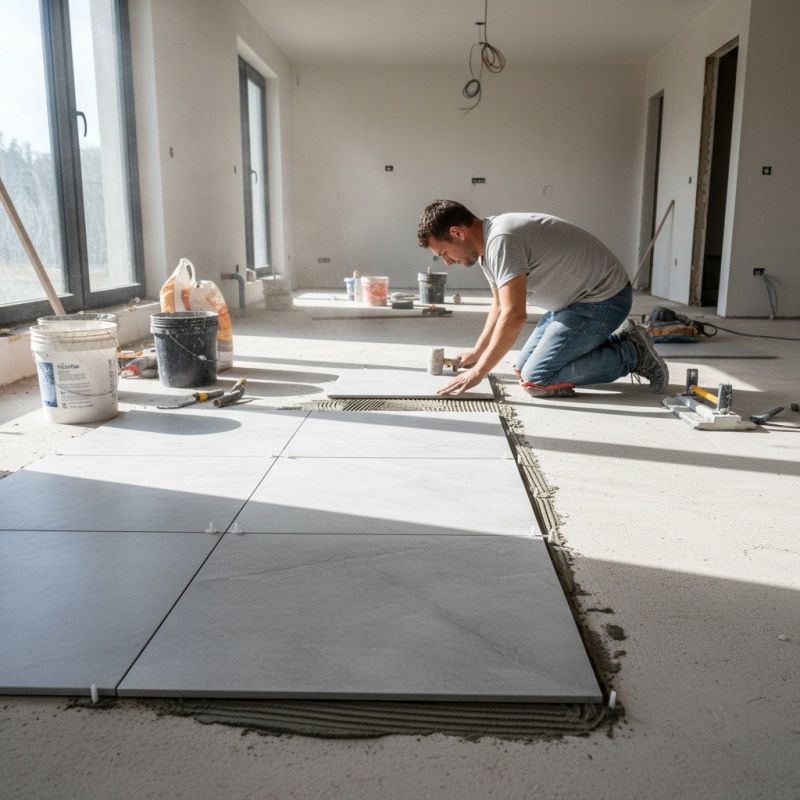 Slate Tile Floor Installation in Loudoun County, VA